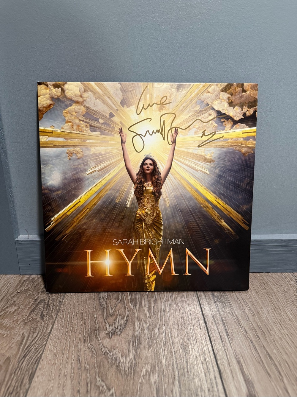 SIGNED Sarah Brightman Hymn vinyl